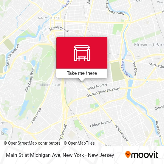 Main St at Michigan Ave map