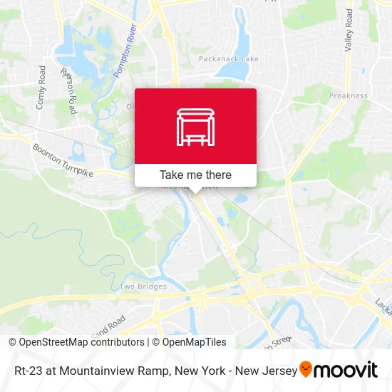 Rt-23 at Mountainview Ramp map