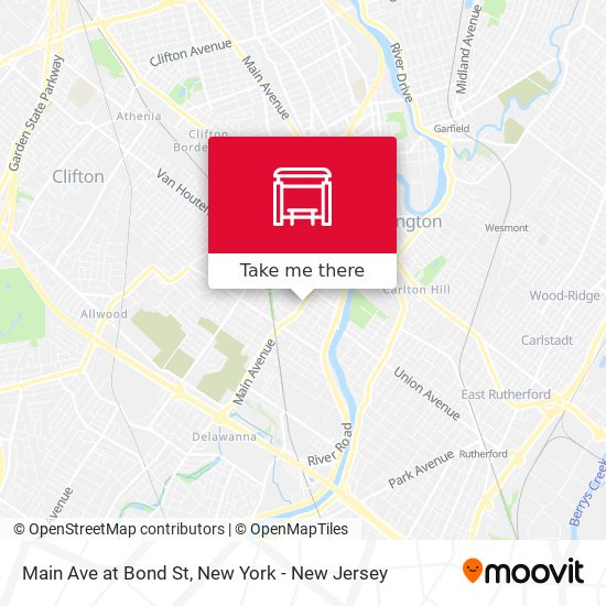 Mapa de Main Ave at Bond St