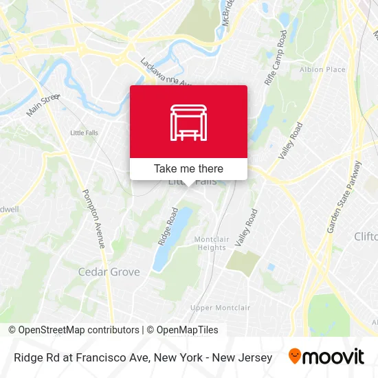 Ridge Rd at Francisco Ave map
