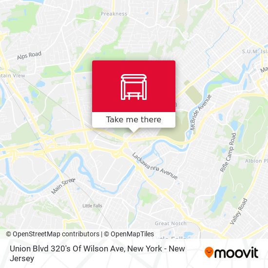 Union Blvd 320's Of Wilson Ave map