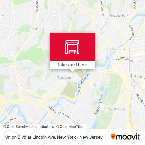 Mapa de Union Blvd at Lincoln Ave