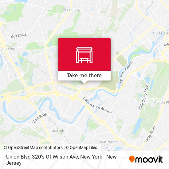 Union Blvd 320's Of Wilson Ave map