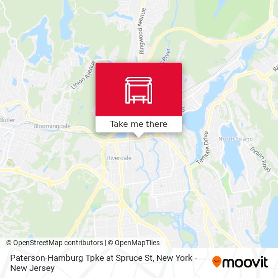 Paterson-Hamburg Tpke at Spruce St map