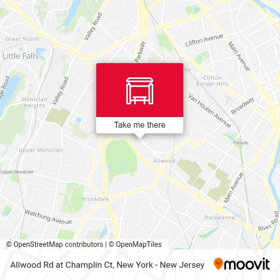 Allwood Rd at Champlin Ct map