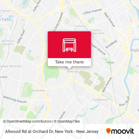 Mapa de Allwood Rd at Orchard Dr