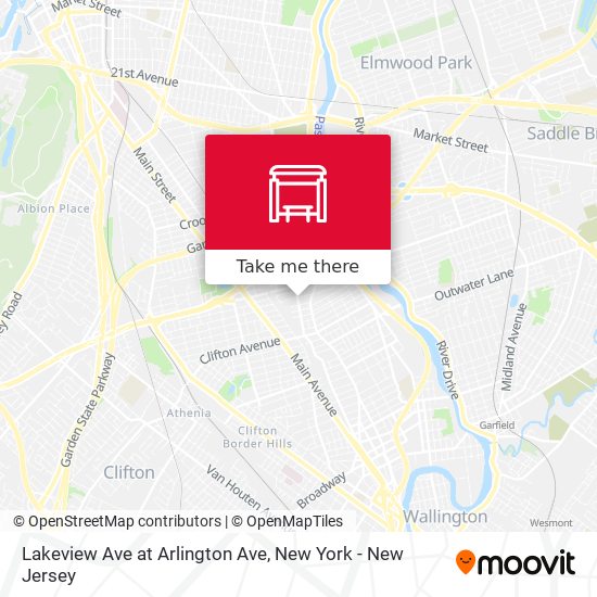 Lakeview Ave at Arlington Ave map