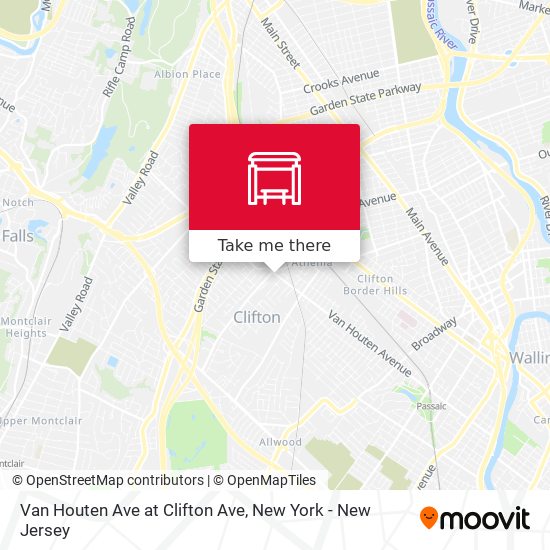 Mapa de Van Houten Ave at Clifton Ave