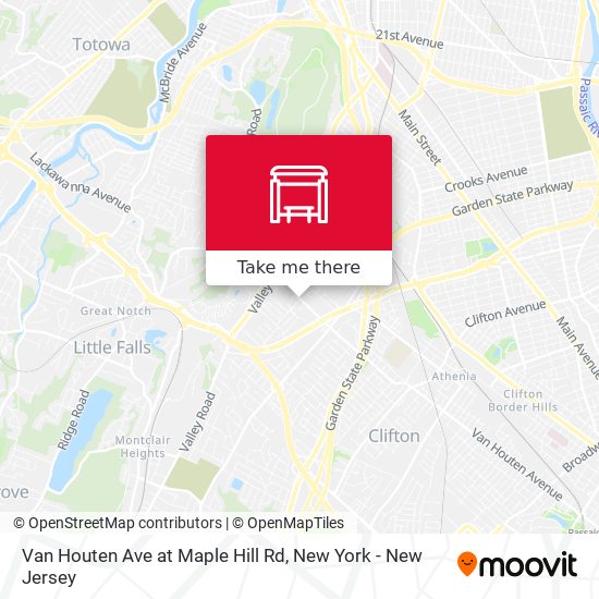 Van Houten Ave at Maple Hill Rd map