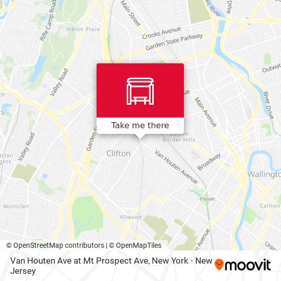 Mapa de Van Houten Ave at Mt Prospect Ave