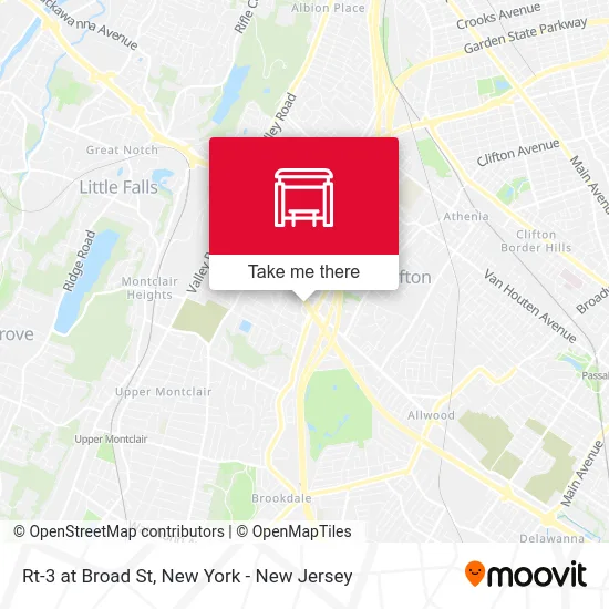 Rt-3 at Broad St map