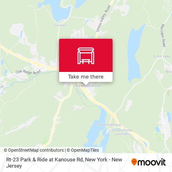 Mapa de Rt-23 Park & Ride at Kanouse Rd