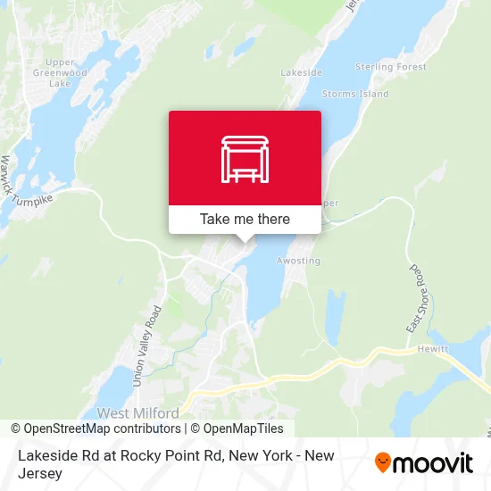 Lakeside Rd at Rocky Point Rd map