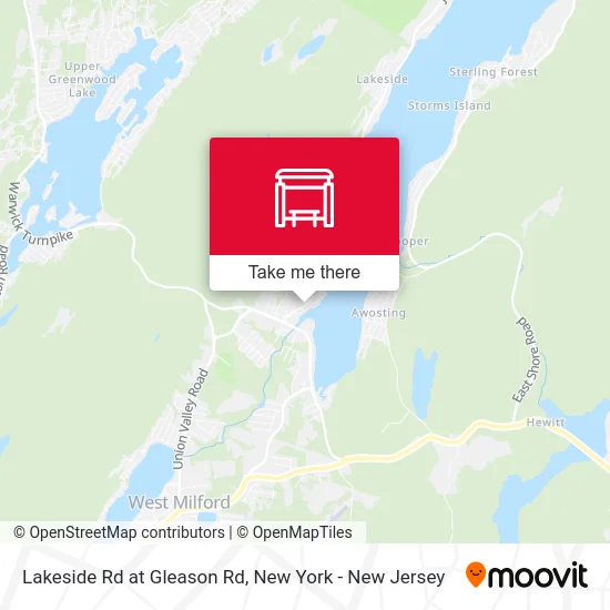 Lakeside Rd at Gleason Rd map