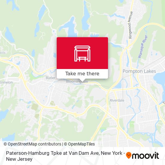 Paterson-Hamburg Tpke at Van Dam Ave map