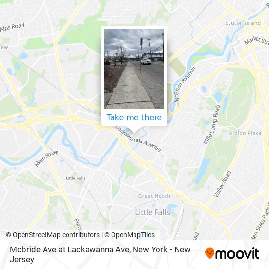 Mcbride Ave at Lackawanna Ave map