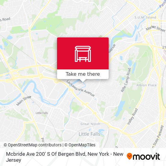 Mcbride Ave 200' S Of Bergen Blvd map