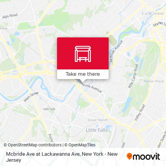 Mcbride Ave at Lackawanna Ave map