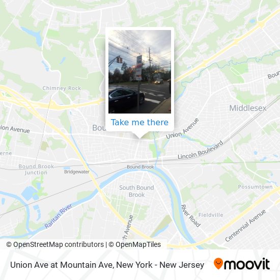 Mapa de Union Ave at Mountain Ave