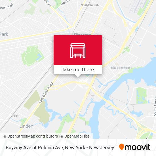 Bayway Ave at Polonia Ave map