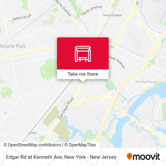 Edgar Rd at Kenneth Ave map