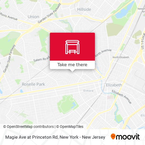 Mapa de Magie Ave at Princeton Rd