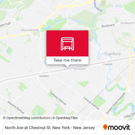 Mapa de North Ave at Chestnut St