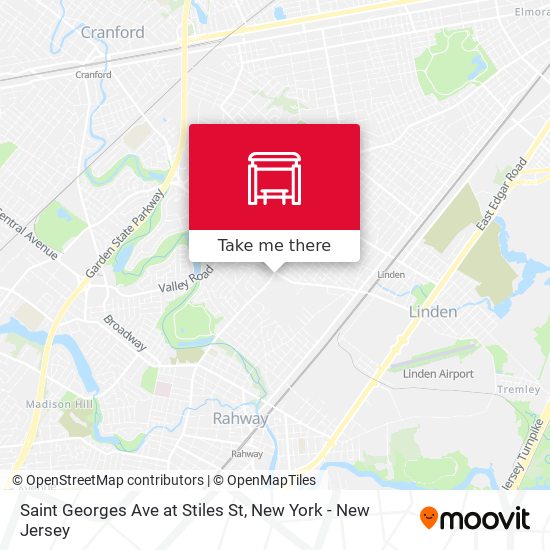 Saint Georges Ave at Stiles St map