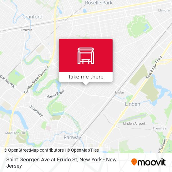 Saint Georges Ave at Erudo St map