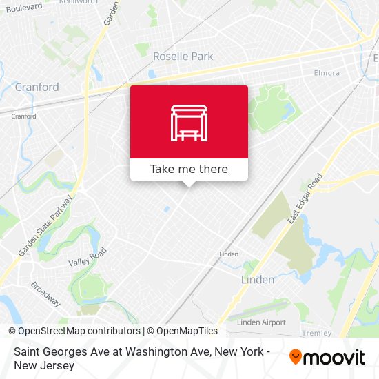 Saint Georges Ave at Washington Ave map