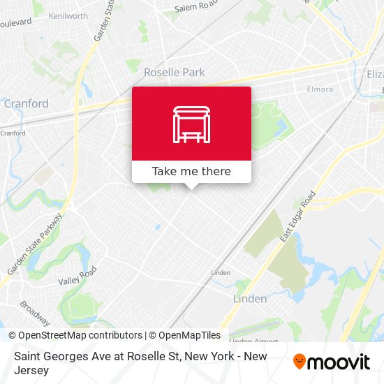 Saint Georges Ave at Roselle St map