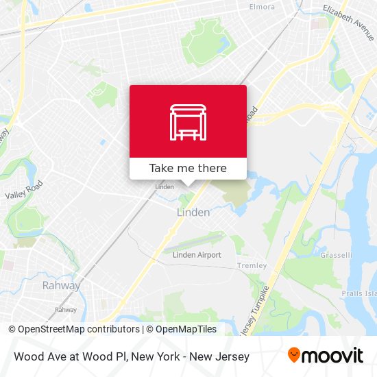 Mapa de Wood Ave at Wood Pl