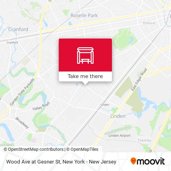 Mapa de Wood Ave at Gesner St
