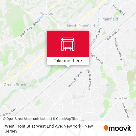 Mapa de West Front St at West End Ave