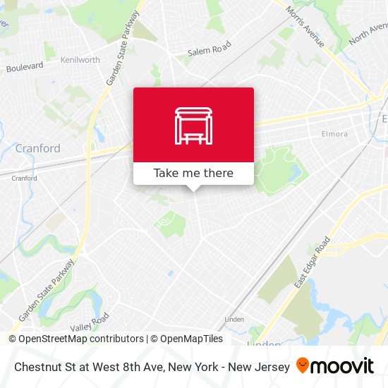 Mapa de Chestnut St at West 8th Ave