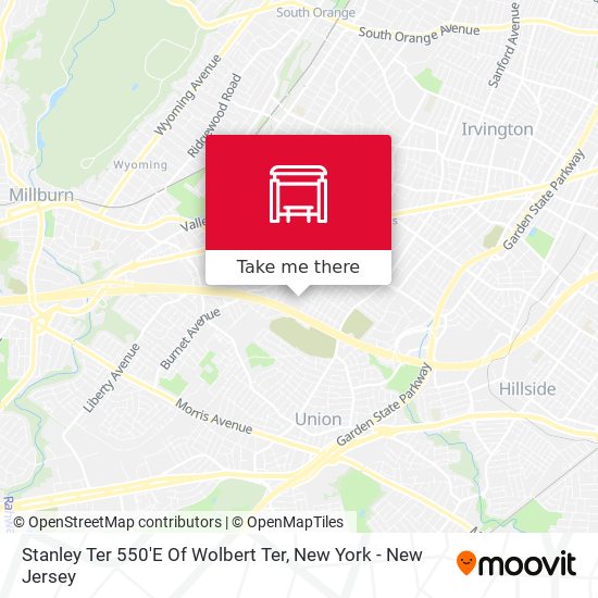 Stanley Ter 550'E Of Wolbert Ter map