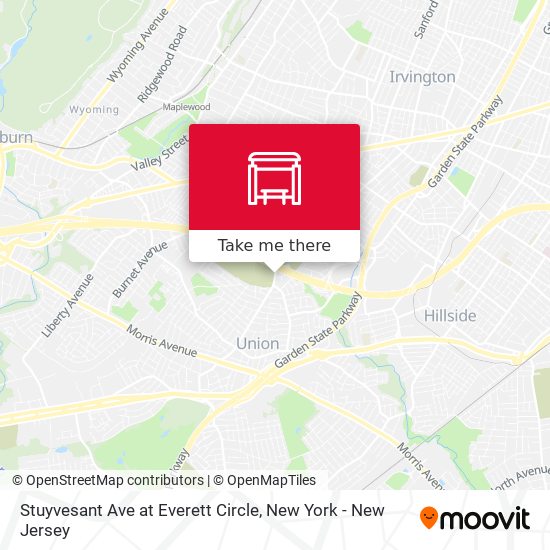 Mapa de Stuyvesant Ave at Everett Circle