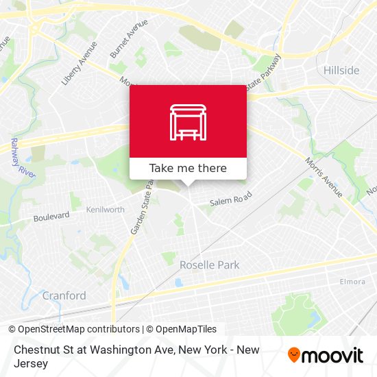 Mapa de Chestnut St at Washington Ave