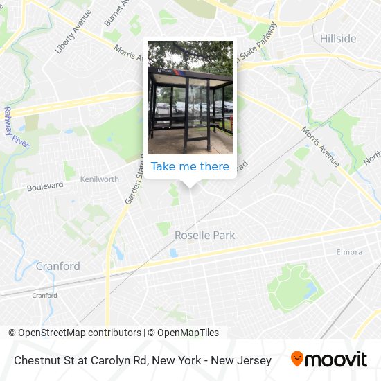 Mapa de Chestnut St at Carolyn Rd