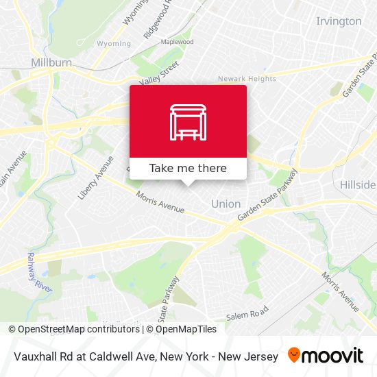 Mapa de Vauxhall Rd at Caldwell Ave