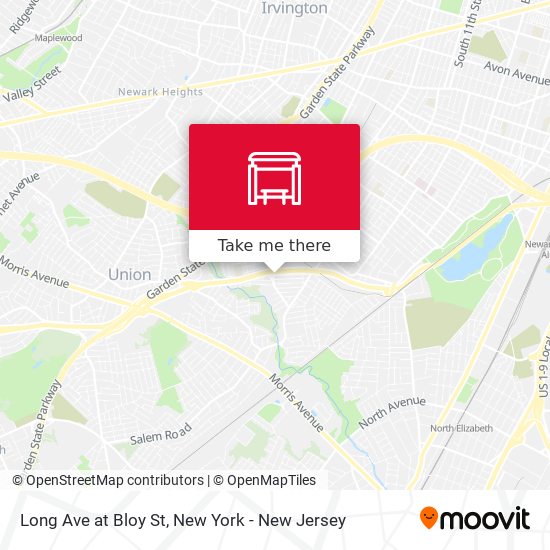 Long Ave at Bloy St map