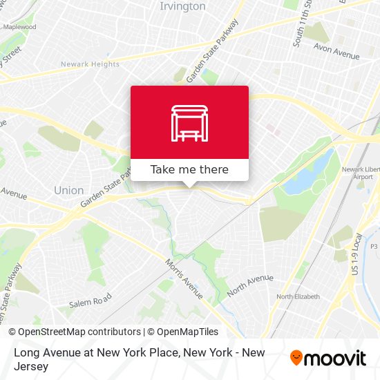 Long Avenue at New York Place map