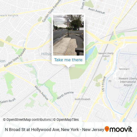 Mapa de N Broad St at Hollywood Ave