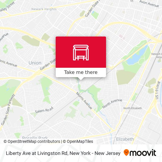 Liberty Ave at Livingston Rd map
