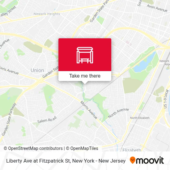 Liberty Ave at Fitzpatrick St map