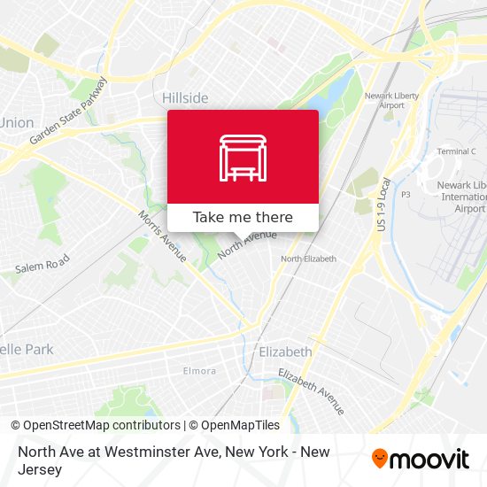 Mapa de North Ave at Westminster Ave