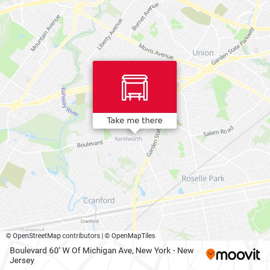 Boulevard 60' W Of Michigan Ave map