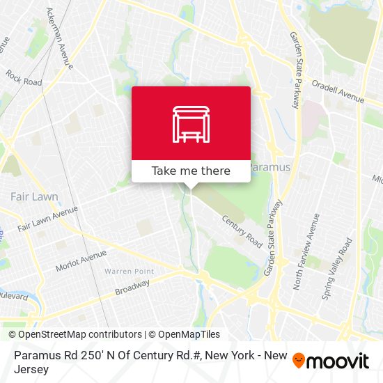 Mapa de Paramus Rd 250' N Of Century Rd.#