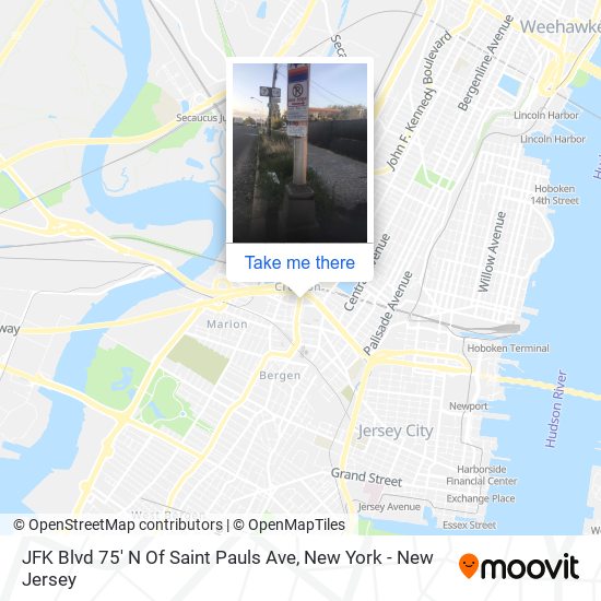 JFK Blvd 75' N Of Saint Pauls Ave map