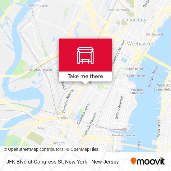 Mapa de JFK Blvd at Congress St
